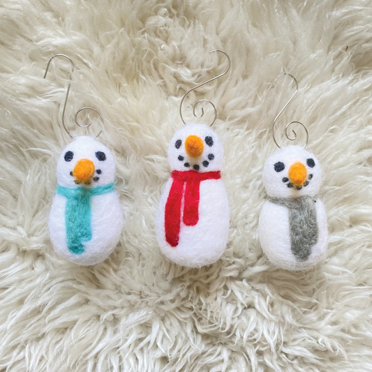 Felt Snowman Ornaments