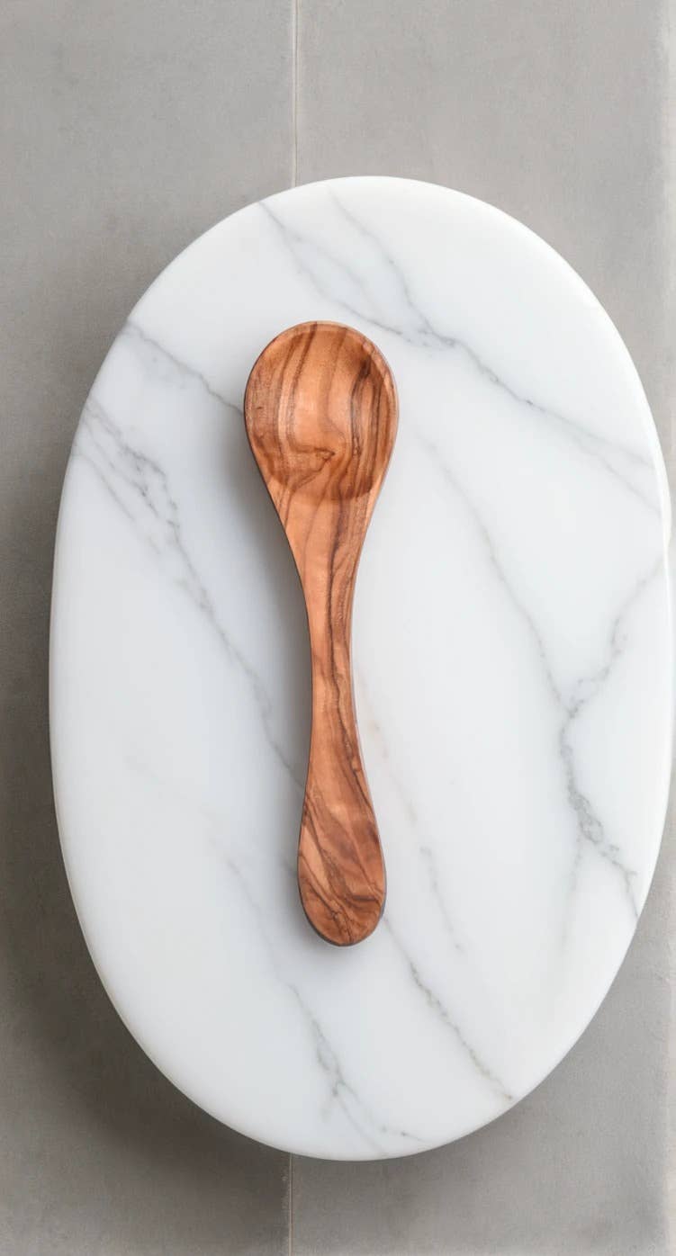 Olive Wood Condiment Spoon