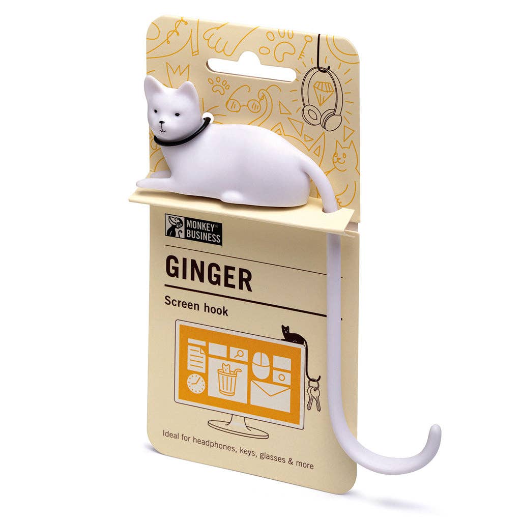 Cat Tail Hook For Computer Accessories | Ginger