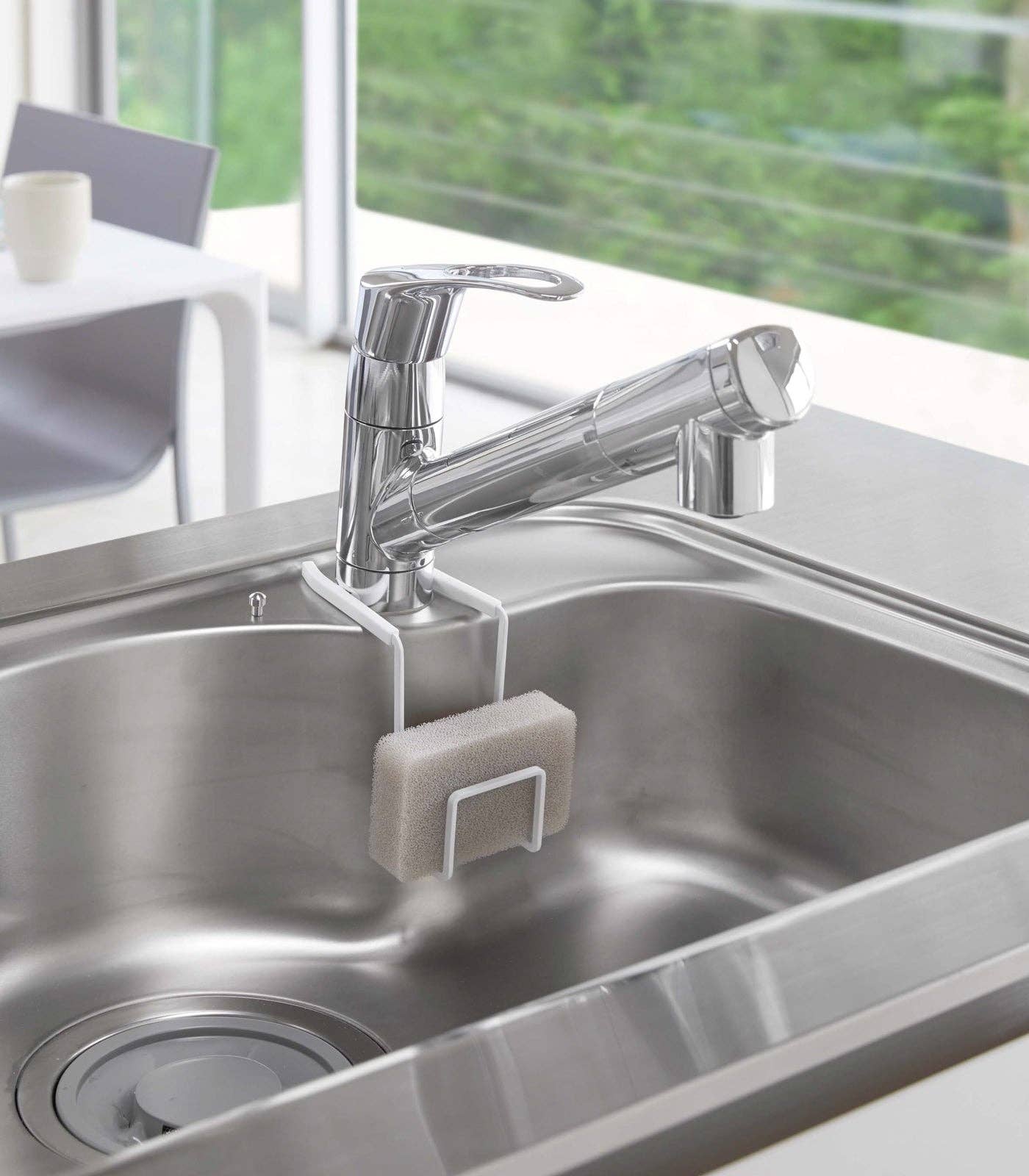 Tower Faucet-Hanging Sponge Holder - Steel - Single