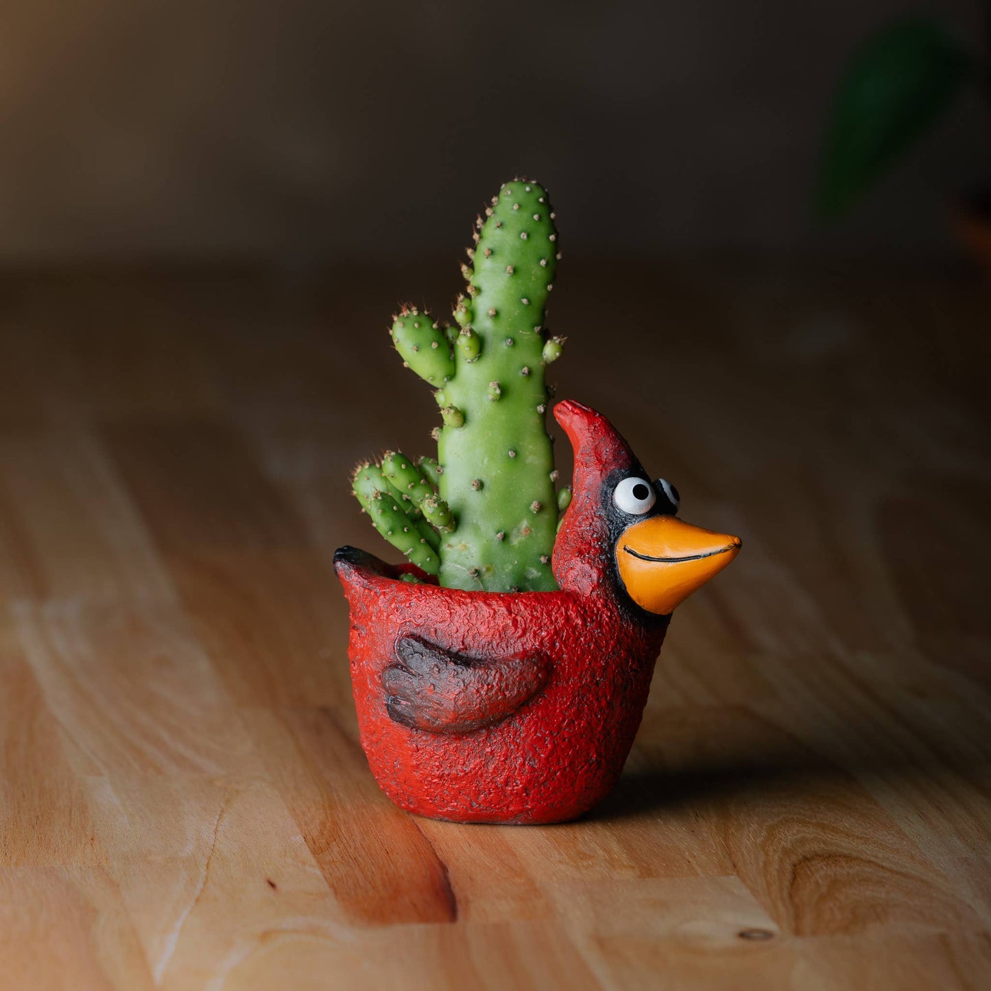 Ruby the Cardinal Blobhouse Planter