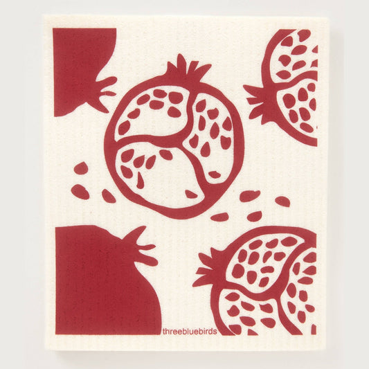 Pomegranate Swedish Dishcloth