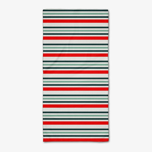 Christmas Stripes Bar Towel