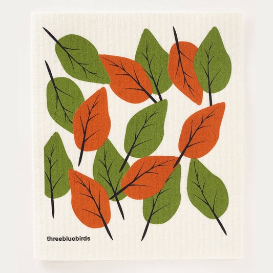 Autumn Leaves Swedish Dishcloth