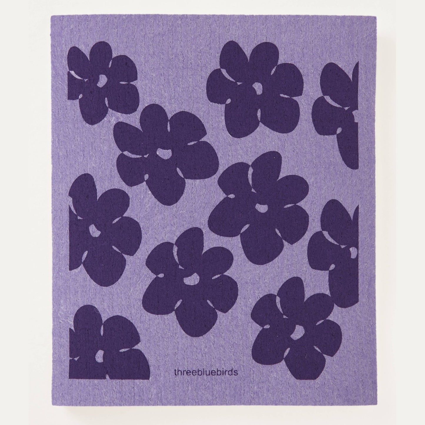 Flower Power (Violet) Swedish Dishcloth