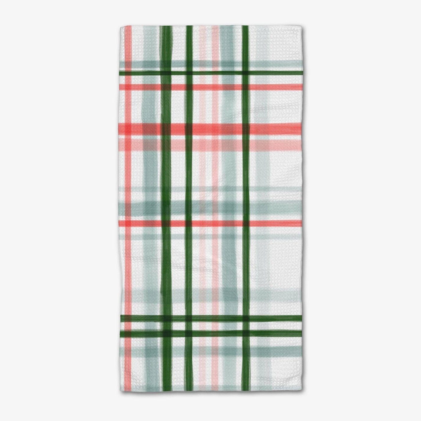 Peppermint Plaid Bar Towel