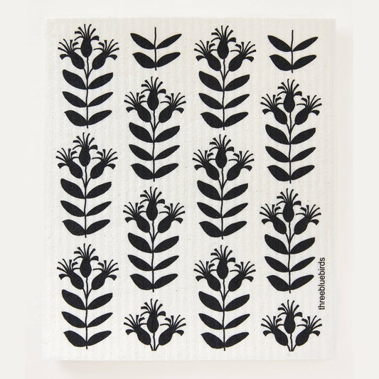 Black Buds Swedish Dishcloth