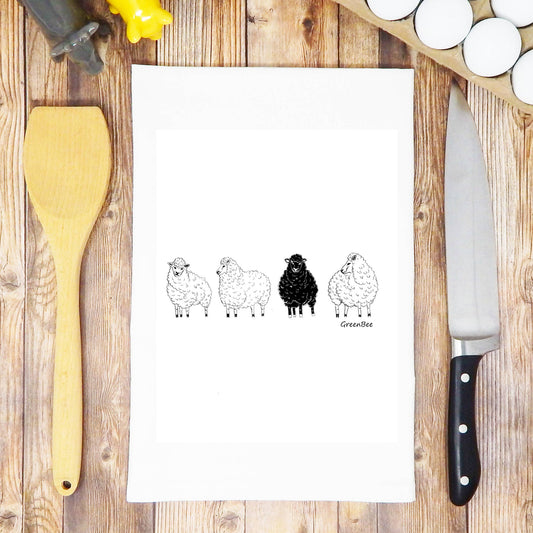 Black Sheep Funny Tea Towel