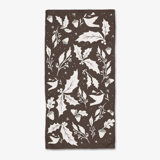 Winter Forest Floor Bar Towel